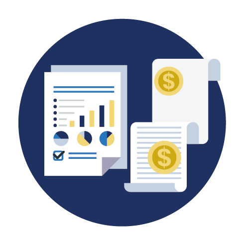Media planning and buying icon