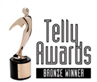 Telly Awards Bronze Winner logo.
